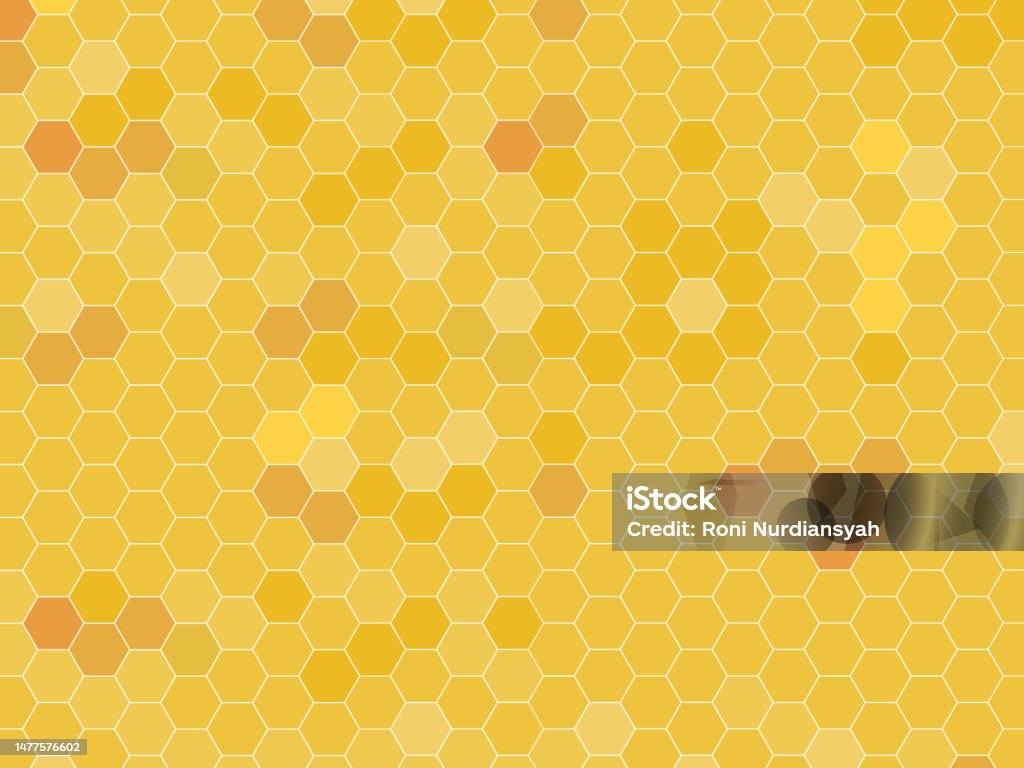 Hexagon Honeycomb Wallpaper Pattern Background Vector Stock