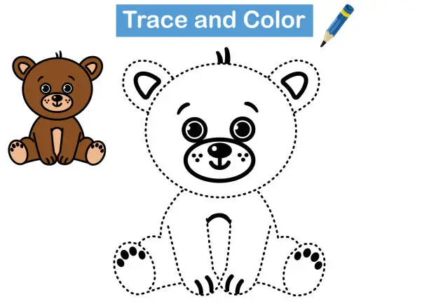 Vector illustration of Trace and Color