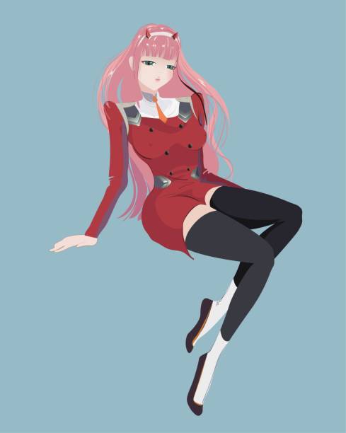 Zero Two Anime Hero Darling In The Franxx Stock Illustration - Download  Image Now - Adult, Adults Only, Anime Festival Asia - iStock