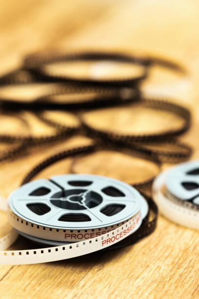istock Retro old-fashioned 8mm cine film reels 1477582902
