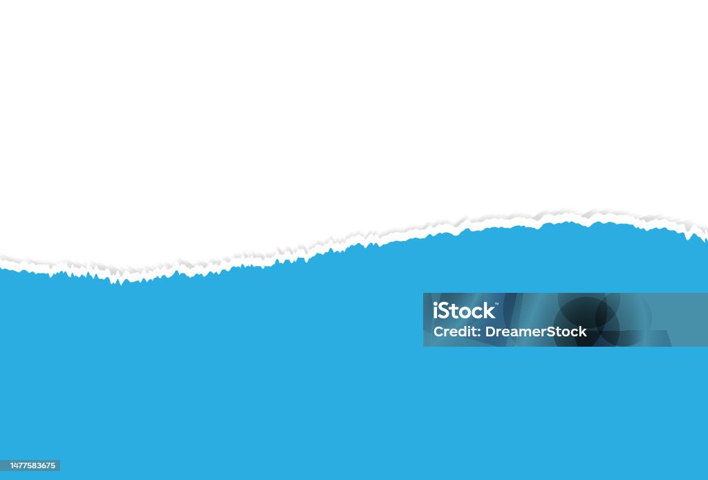 Blue Ripped Design Blue Ripped Torn Paper On Transparent Background Frame Vector ...