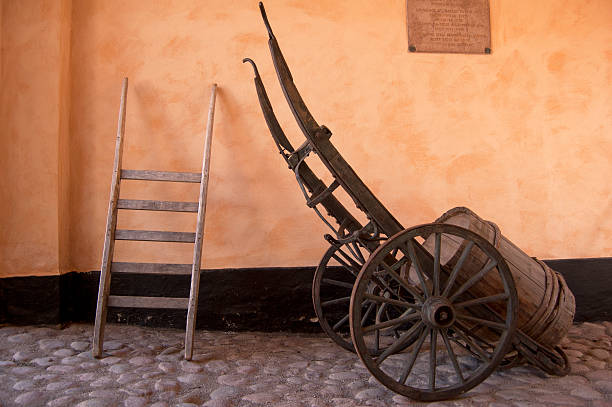 wooden cart