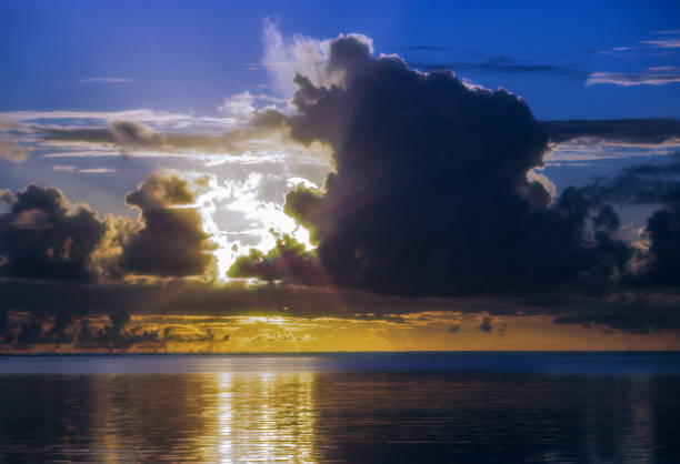 Guam - Tumon Bay - Sunset Clouds - 1972