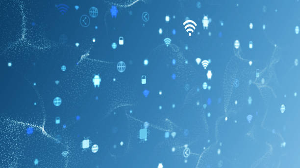 istock Digital Cyberspace with Particles and Digital Data Network Connections. High Speed Connection and Data Analysis Technology Digital Abstract Background Concept 1477593516