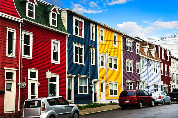 istock Colorful houses in St. John's 147759493