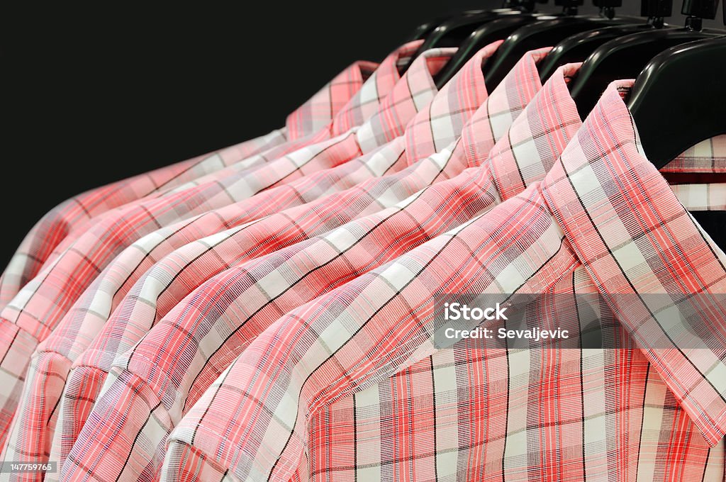 Camisa xadrez - Foto de stock de Algodão - Material Têxtil royalty-free