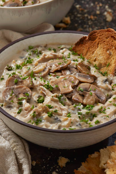 istock Creamy Chicken and Wild Mushroom Soup 1477599255