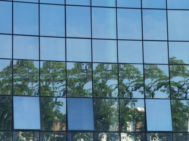 istock Reflected image on the office building inside a hospital area in Huizhou, China (2) 1477611404
