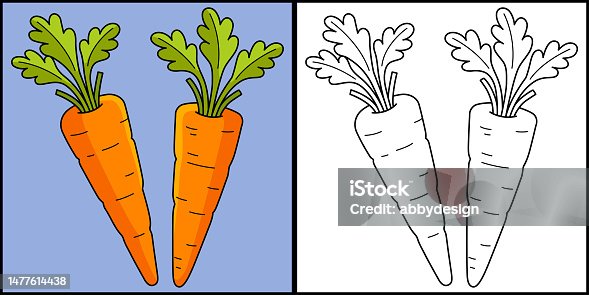 carrot coloring page