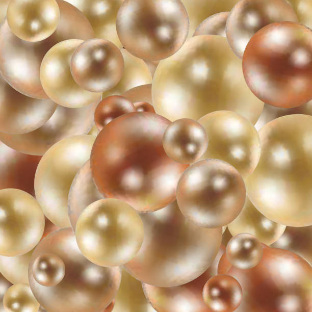 istock Gold mother-of-pearl pearls. Abstract vector background. eps 10 1477615595