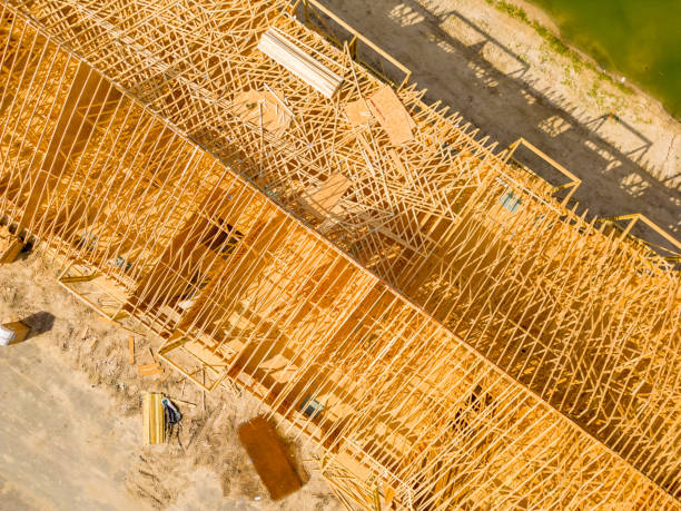 istock Aerial photo wood frame construction Vero Beach FL 1477618177