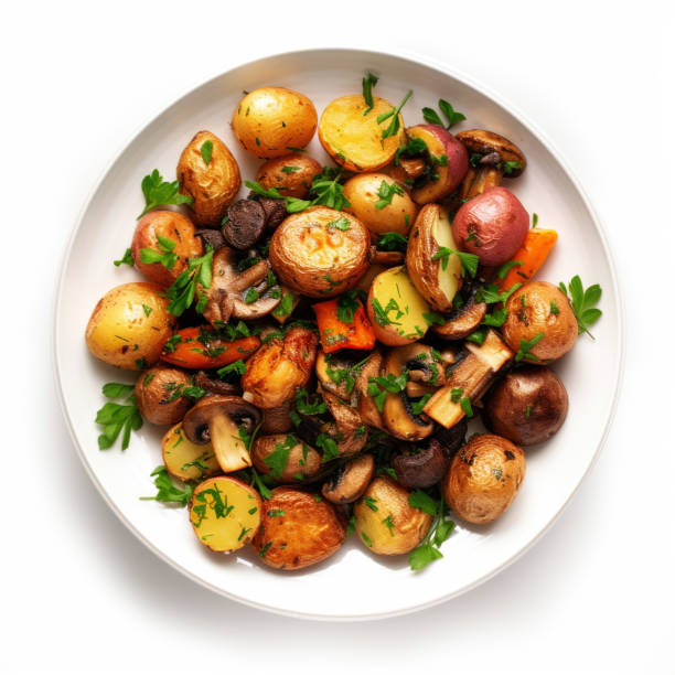 istock Roasted Potatoes with Mushrooms 1477637124