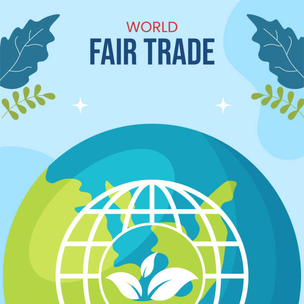 World Fair Trade Day Social Media Background Illustration Cartoon Hand Drawn Templates World Fair Trade Day Social Media Background Illustration Cartoon Hand Drawn Templates climate justice stock illustrations