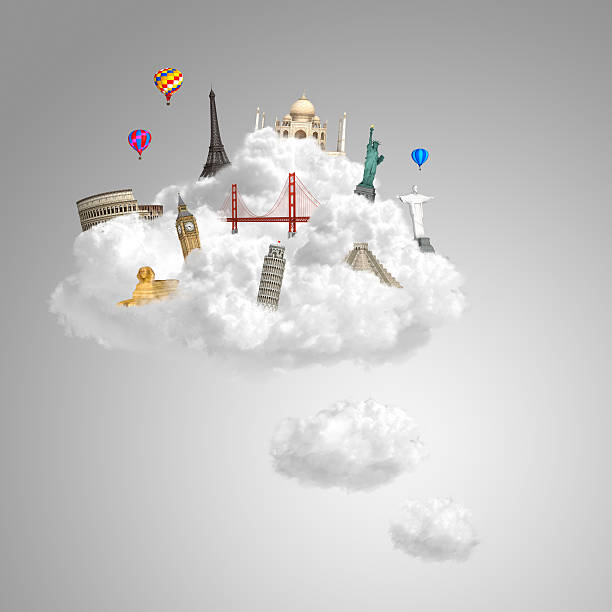 istock traveling the world dream landmark concept 147764983