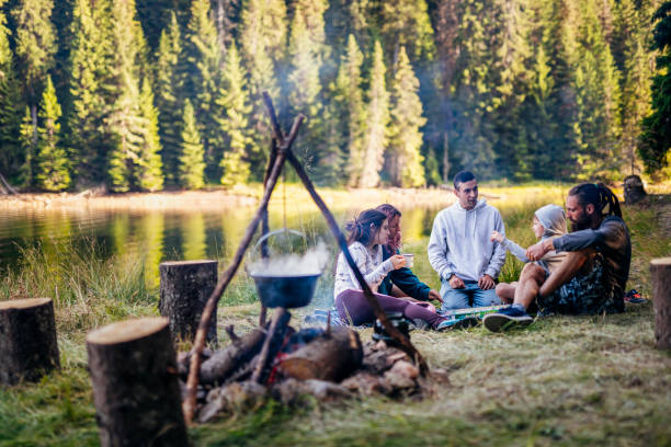 istock Lovely moment in nature witth friends. 1477652681