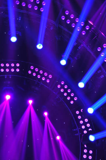istock Stage lighting effect in the dark, close-up pictures 1477655519