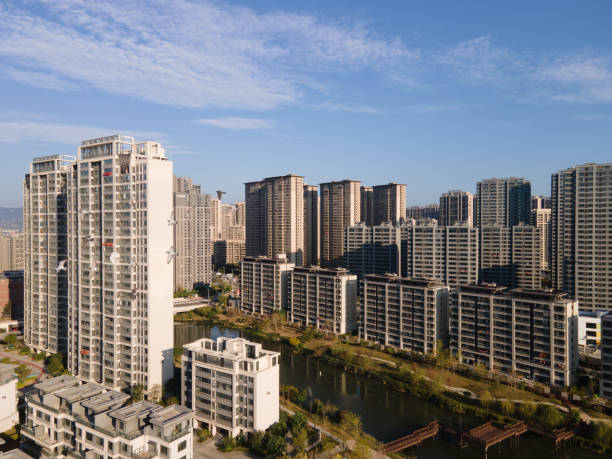 istock Modern urban residential buildings and traffic 1477656895