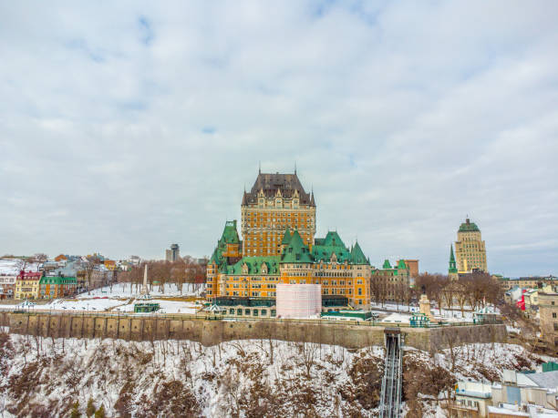 istock Aerial view of downtown old Quebec city 1477660104