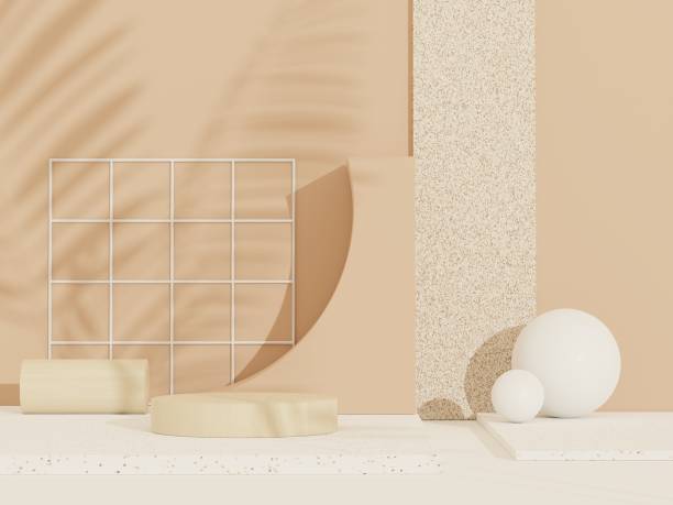 istock 3d abstract white platform showcase for product and cosmetic presentation with terrazzo idea concept. Minimal Podium for mock up and advertising. Render geometric design scene for web banner. 1477666800