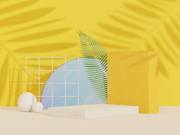 istock 3d abstract white platform showcase for product and cosmetic presentation with terrazzo idea concept. Minimal Podium for mock up and advertising. Render geometric design scene for web banner. 1477667378
