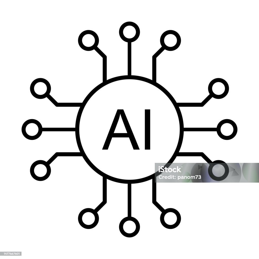 Artificial intelligence AI processor chip vector icon symbol for graphic design, logo, web site, social media, mobile app, ui illustration Artificial stock vector Artificial intelligence AI processor chip vector icon symbol for graphic design, logo, web site, social media, mobile app, ui illustration Artificial stock vector