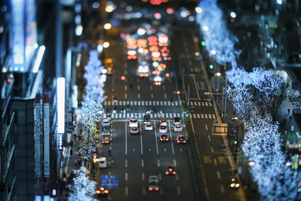istock Illuminations of street trees and roads 1477669247