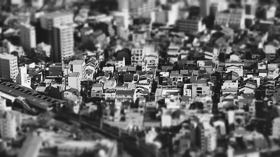 Miniature landscape and Japanese cityscape