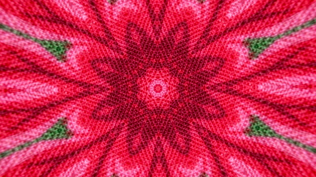 Abstract background. Kerchief kaleidoscopic. Ukrainian handkerchief. Shawls geometric ornaments, kaleidoscope sequence. Fast changing shapes. Pattern made with particle system.