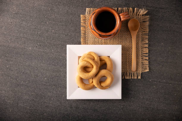 istock Pot Coffee and Mexican Cookies Flatlay 1477674978