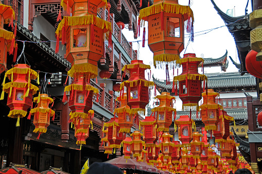 Chinese New Year decoration in Shanghai