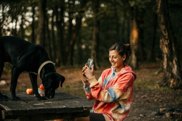 istock Hiking with my funny dog 1477682071