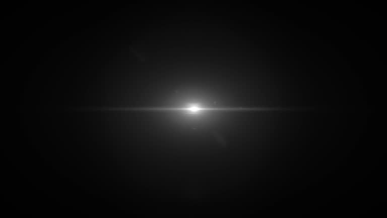 lens flare effects on black background