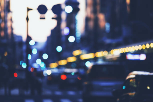 istock Dusk cityscape and blurred landscape 1477685493