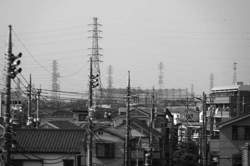 View of Soka, a city in Saitama prefecture, Japan.