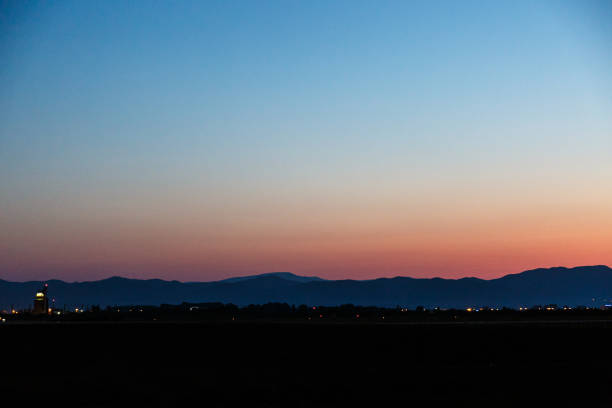 istock Sunrise over the land with hills 1477693639