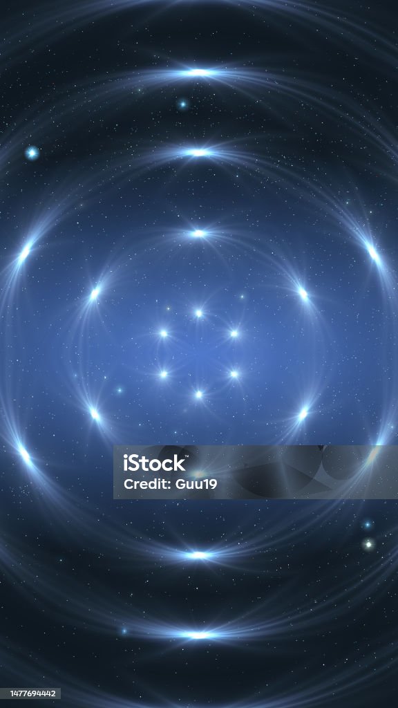 Abstract Space Shape Circle Shape In Outer Space Stock Illustration - Download Image Now ...