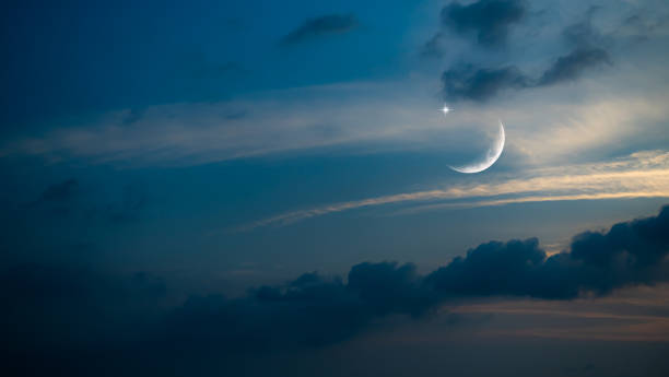 istock Eid Al Adha,Eid Al Fifr Adha Mubrak Arabic Background Concept,Crescent Moon with Star on Dark Night Sky Dusk Nature Landscape,Symbols Moonlight Muslim Islamic New Year Muharram Religion 1477700014