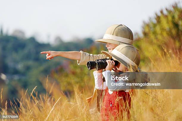 Exploring Kids Stock Photo - Download Image Now - Safari, Child, Adventure