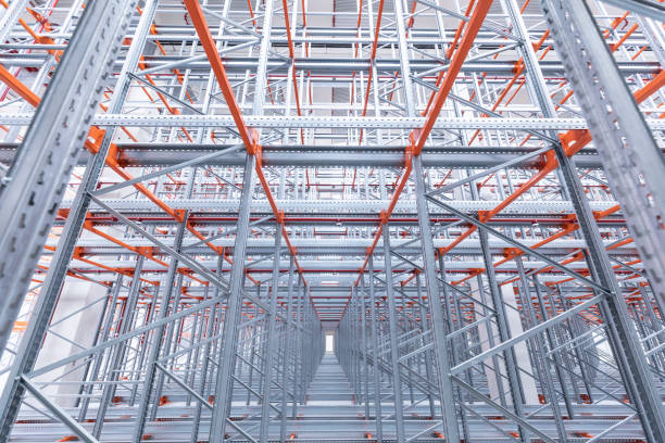 istock Warehouse construction in a factory 1477721998