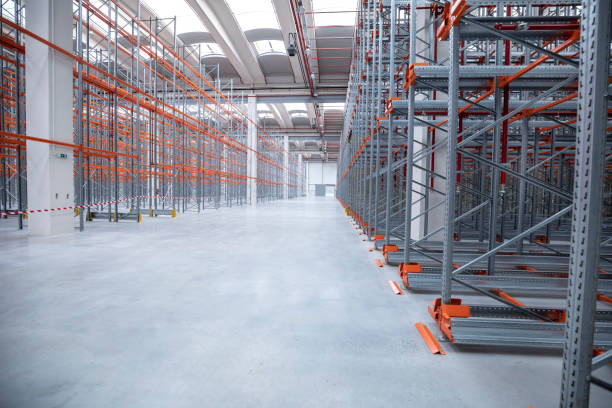 istock Empty warehouse in a modern factory 1477722001