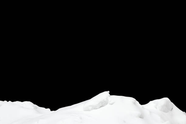 istock pile of snow isolated on black background 1477727616