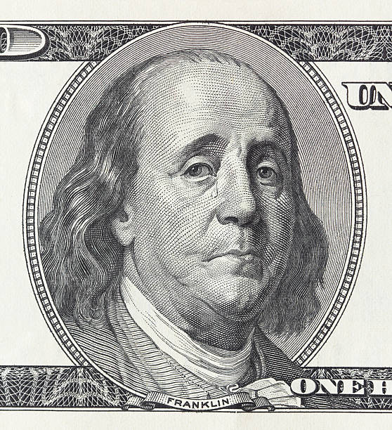 Crying president Franklin Concept of financial crisis - crying president Franklin on the hundred dollar bill benjamin franklin photos stock pictures, royalty-free photos & images