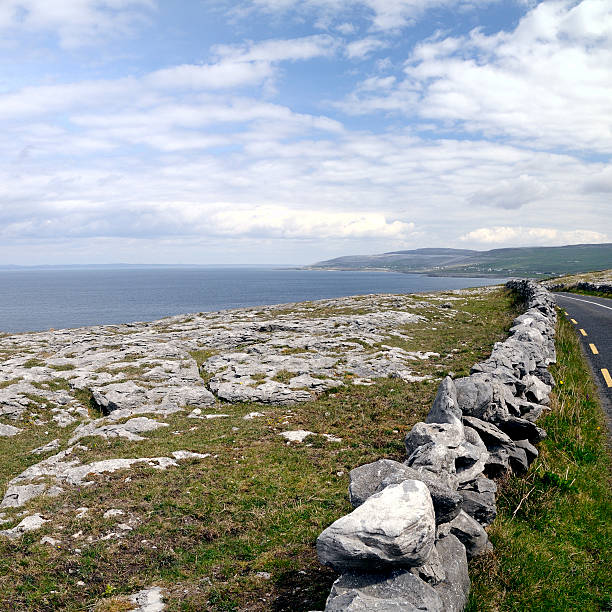 Atlantic coastline, county Clare. The Burren near West Derreen, West Eire