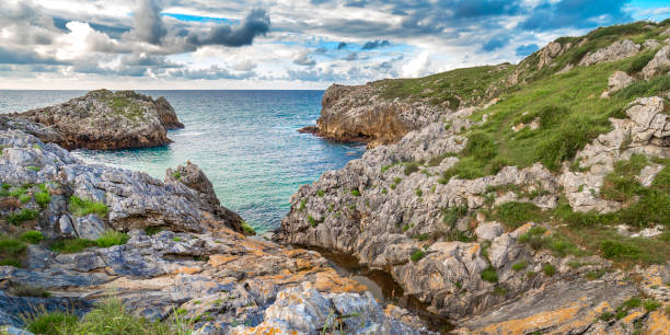 Coastline and Cliffs, Buelna, Asturias, Spain