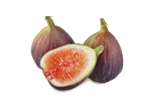 istock Fresh fig fruits isolated on white background 1477739627