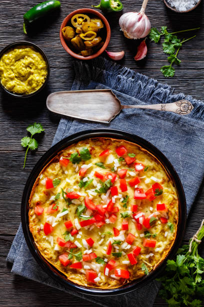 istock Green Chile Enchilada Casserole in baking dish 1477741127