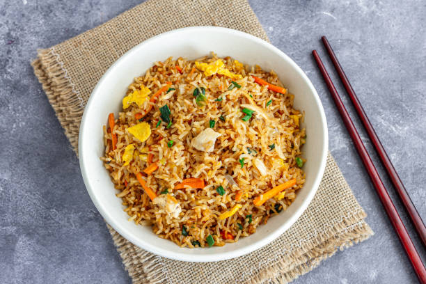 istock Fried Rice Close-Up Directly Above Photo 1477752586