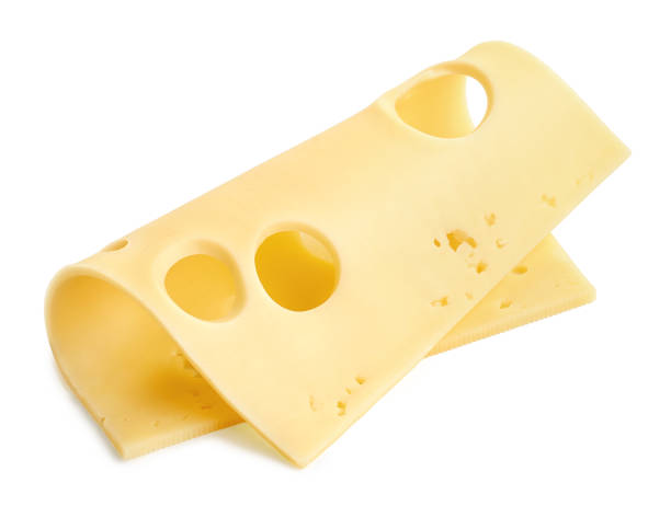 istock One slice os Maasdam cheese on white background 1477758914
