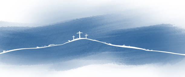 istock cross illustration Religious concepts, for inserting text messages. 1477758987