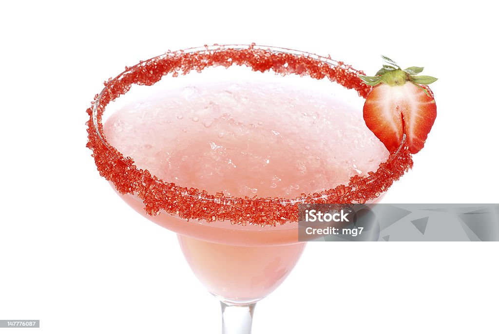 top view strawberry daiquiri isolated top view strawberry daiquiri At The Edge Of Stock Photo